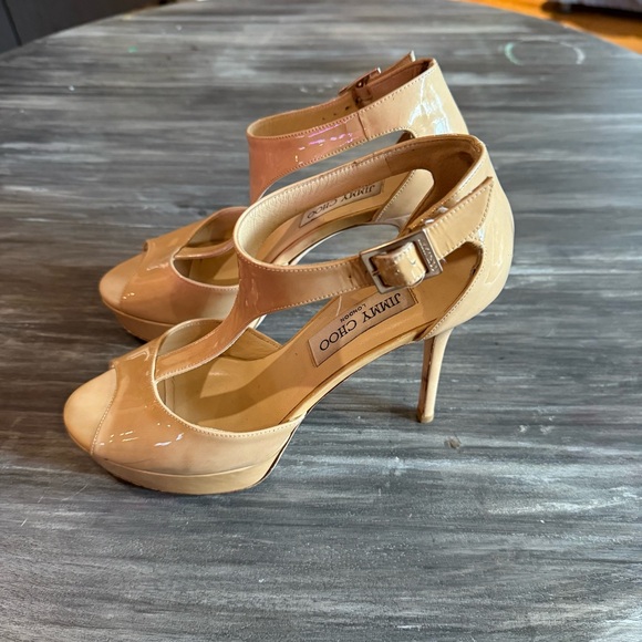 Jimmy Choo Nude Heels - Picture 2 of 11